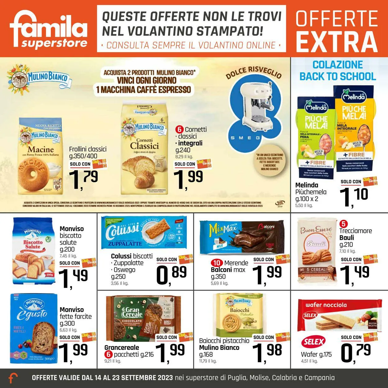 Famila Volantino attuale da 14 settembre a 23 settembre di 2023 - Pagina del volantino 19