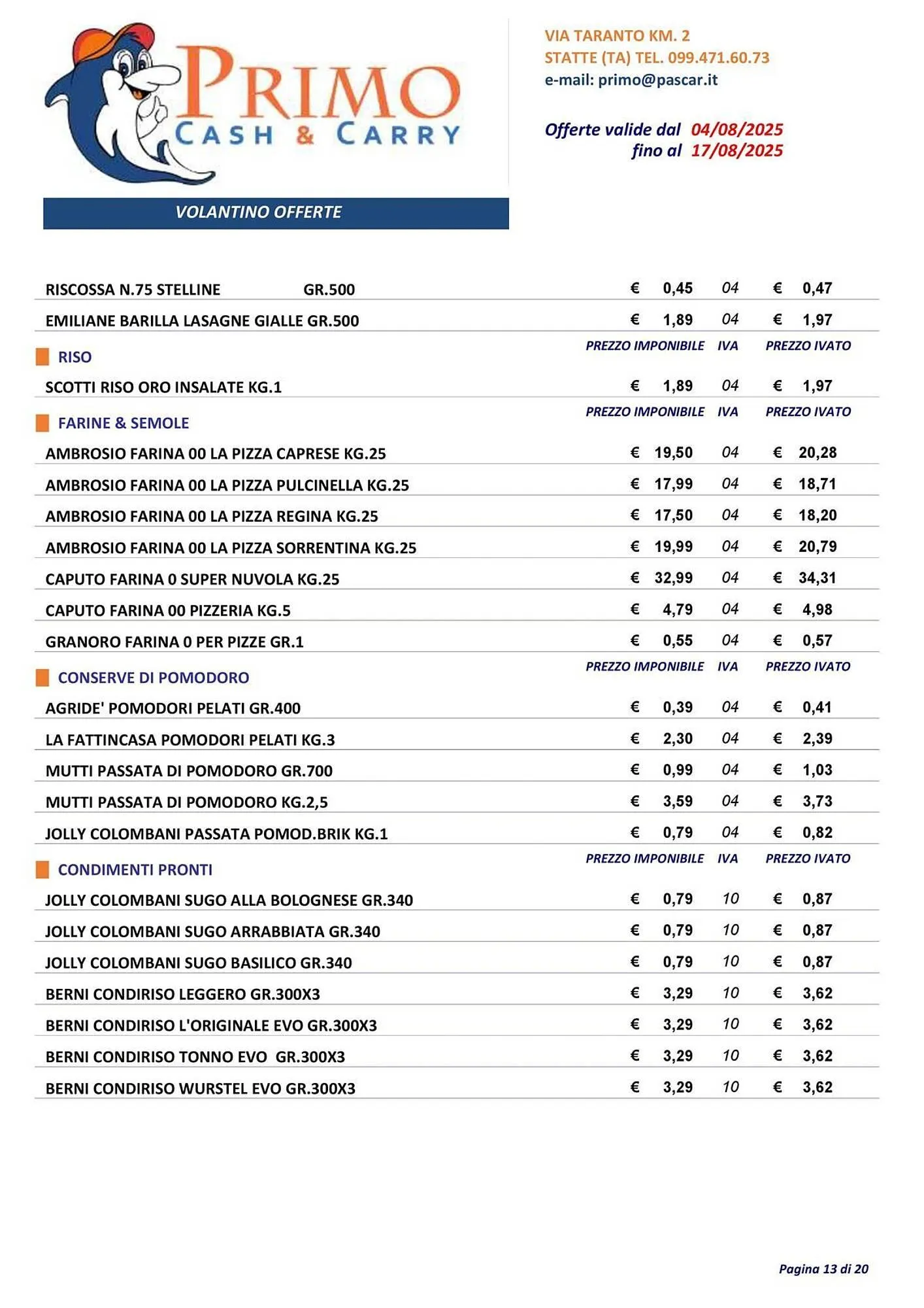 Volantino Gruppo Pascar da 4 agosto a 17 agosto di 2025 - Pagina del volantino 13