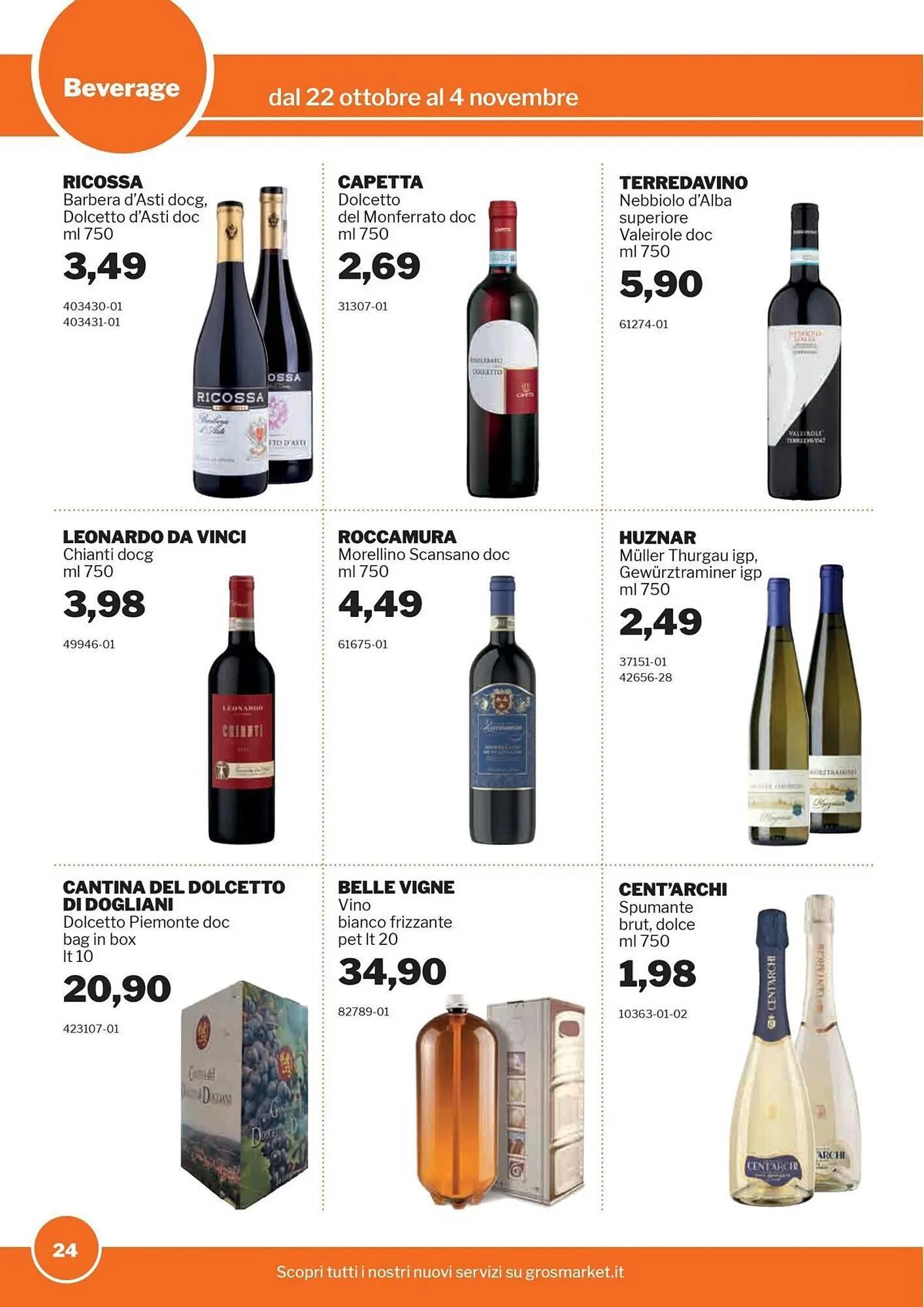Volantino GrosMarket da 22 ottobre a 4 novembre di 2025 - Pagina del volantino 24