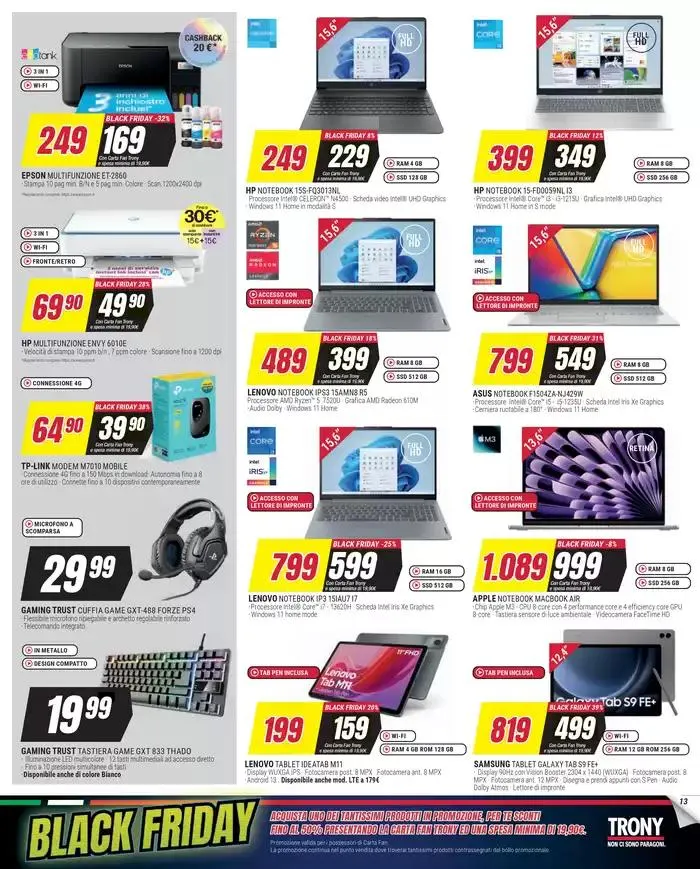Black friday da 26 novembre a 4 dicembre di 2024 - Pagina del volantino 13