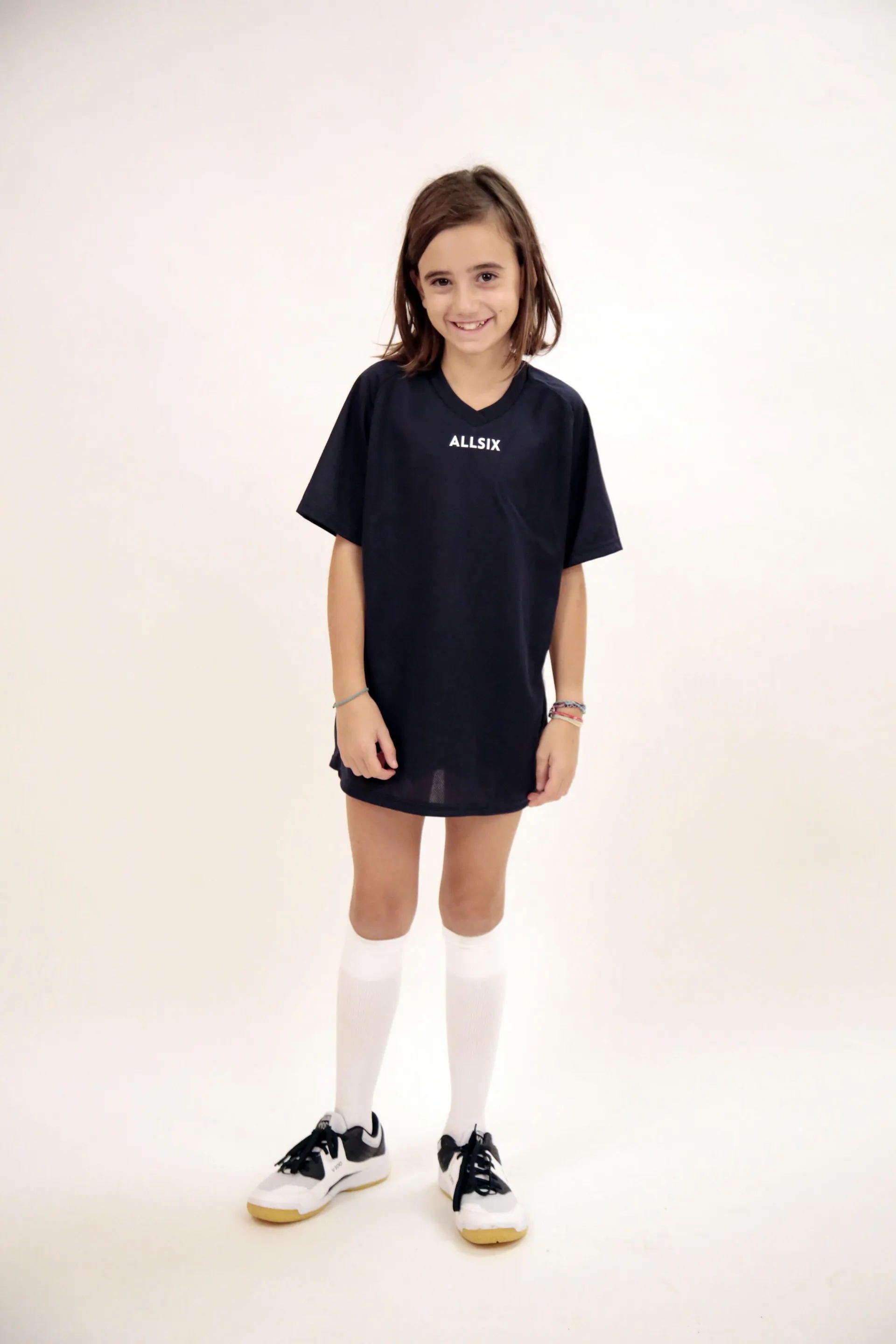 Maglia pallavolo bambina V100 blu