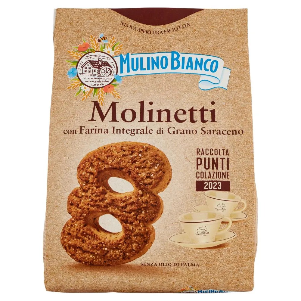 Mulino Bianco Molinetti Biscotti con Farina Integrale e Grano Saraceno 800g