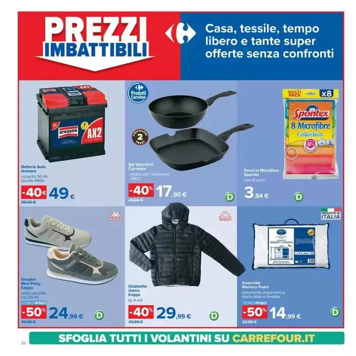 Sconti 30% 40% 50% da 28 gennaio a 6 febbraio di 2025 - Pagina del volantino 32