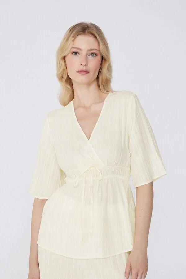 Maglia Mezza Manica Tela Effetto 3D