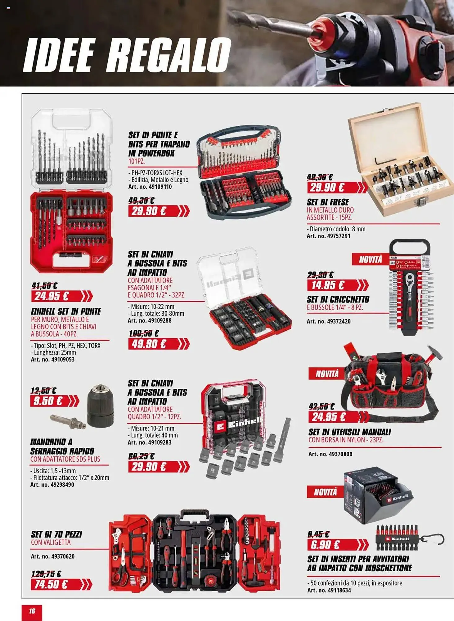 Volantino Einhell da 1 ottobre a 31 gennaio di 2026 - Pagina del volantino 16