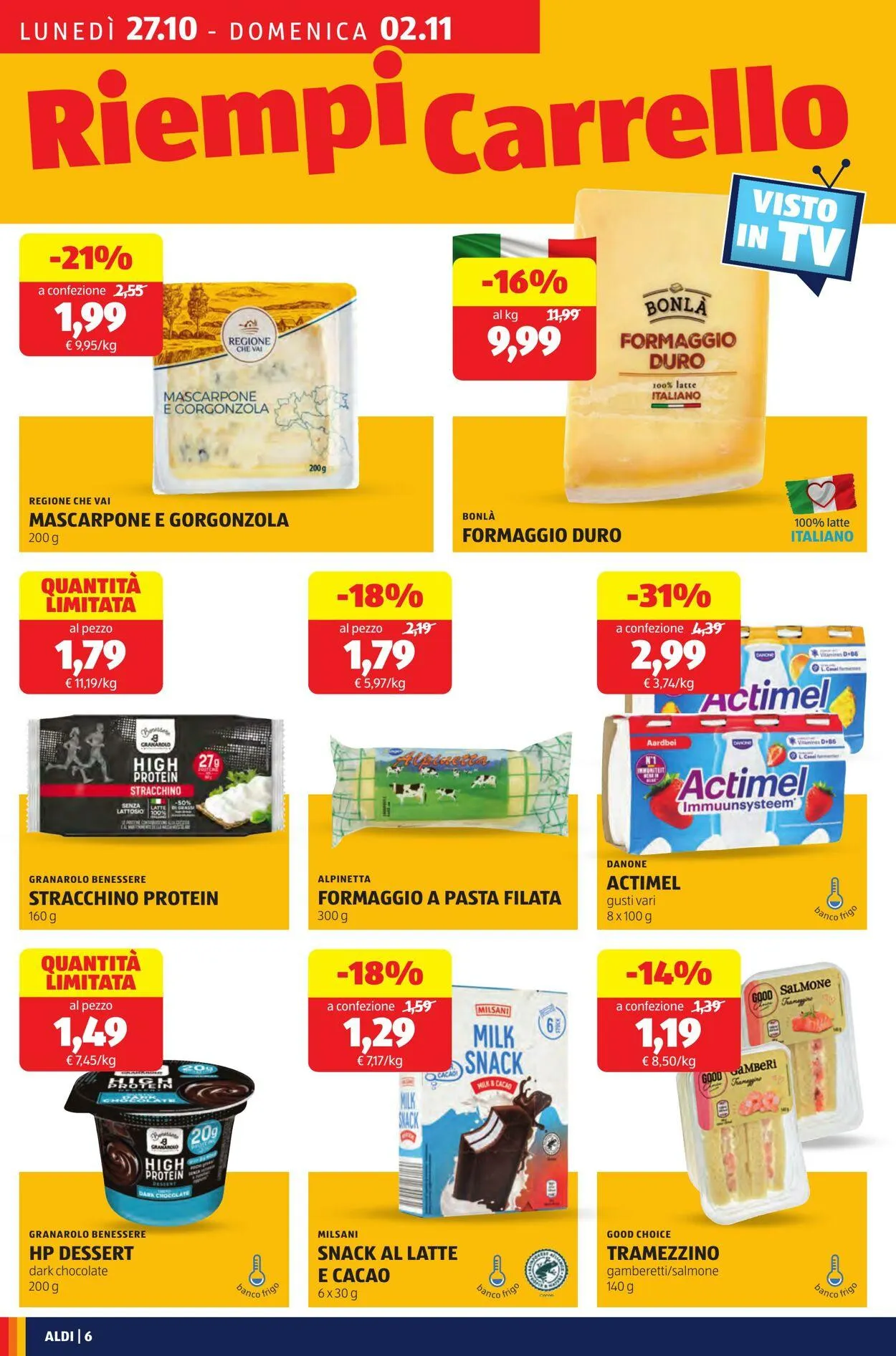 Aldi Volantino attuale da 27 ottobre a 2 novembre di 2025 - Pagina del volantino 6