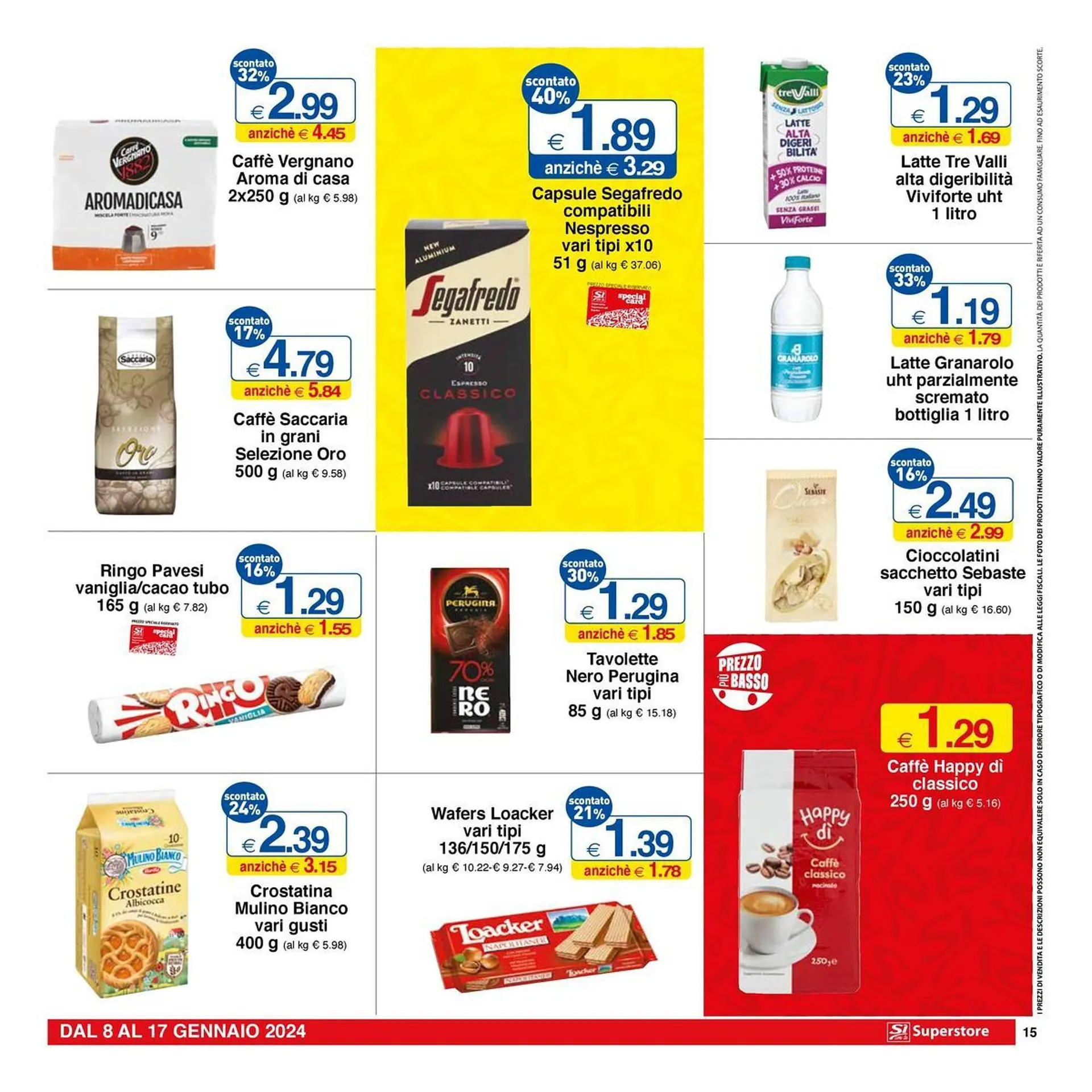 Volantino Sì con te Superstore da 8 gennaio a 17 gennaio di 2024 - Pagina del volantino 15