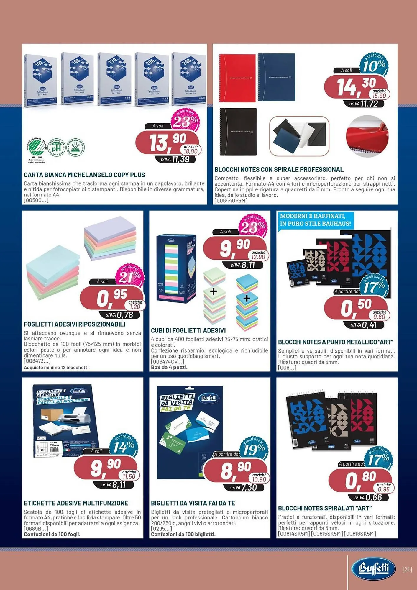 Volantino Buffetti da 7 gennaio a 28 febbraio di 2026 - Pagina del volantino 21