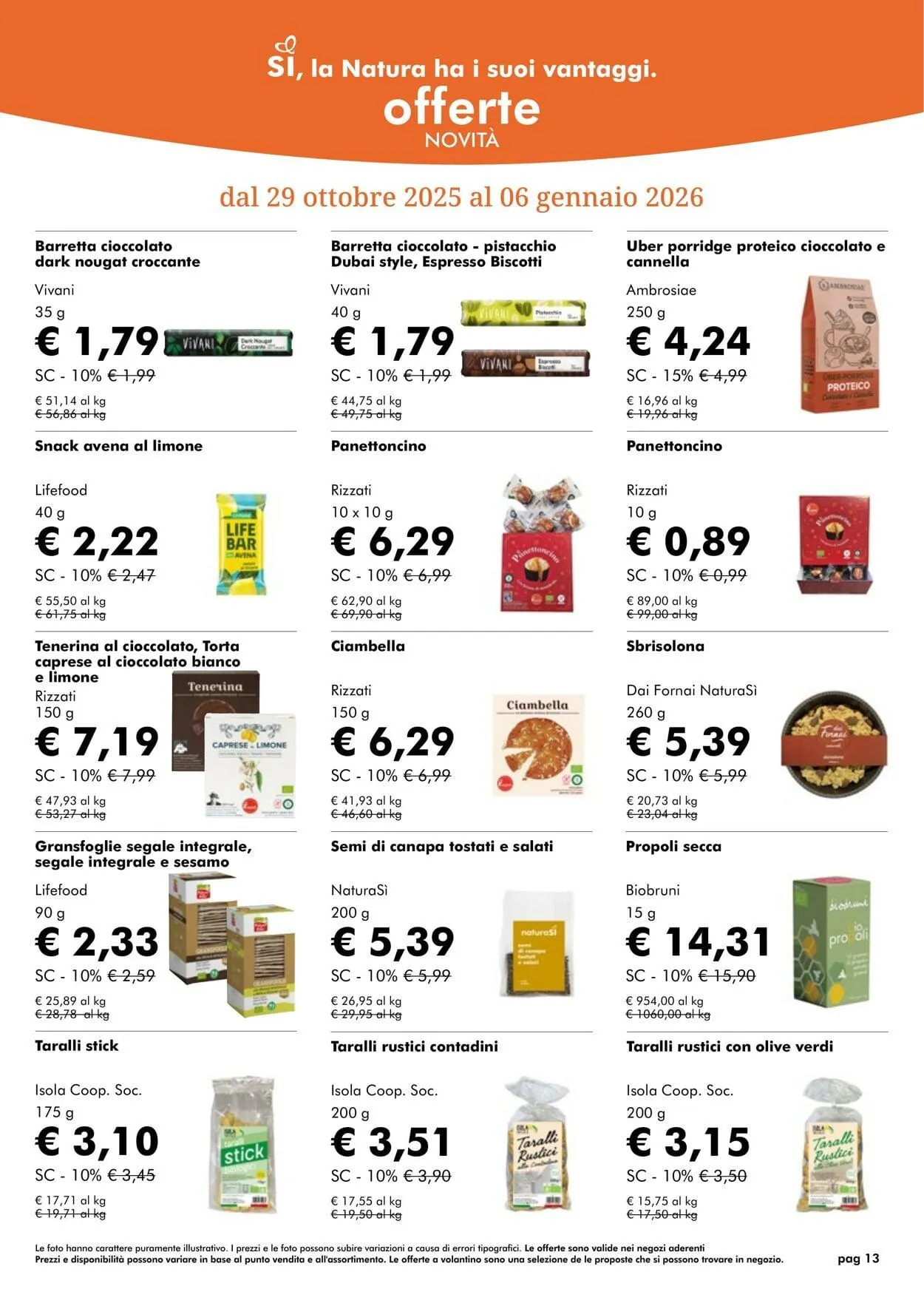 Natura Sì Volantino attuale da 1 dicembre a 1 gennaio di 2026 - Pagina del volantino 13