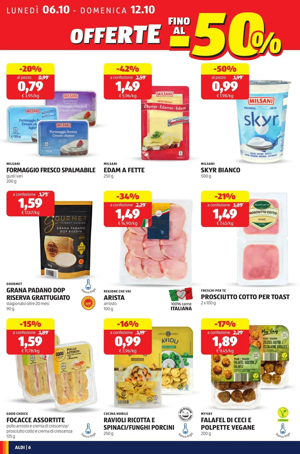 Aldi Volantino attuale da 6 ottobre a 12 ottobre di 2025 - Pagina del volantino 6