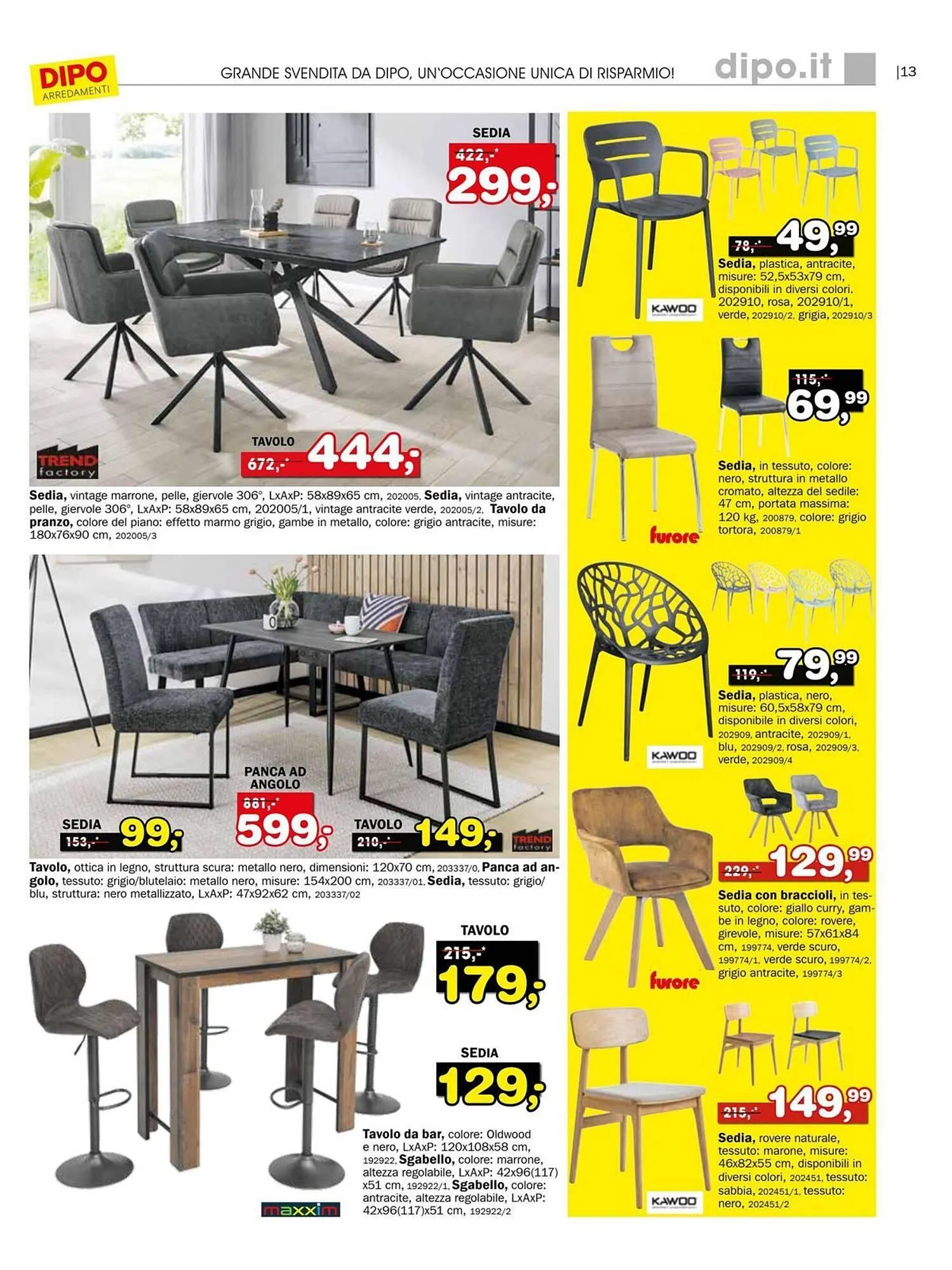 Volantino Dipo Arredamenti da 7 luglio a 20 luglio di 2025 - Pagina del volantino 13