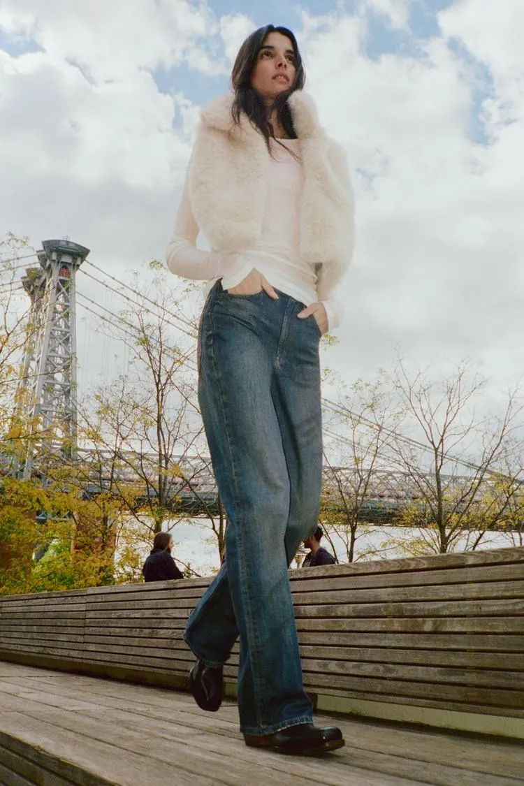 JEANS TRF WIDE LEG VITA ALTA FULL LENGTH