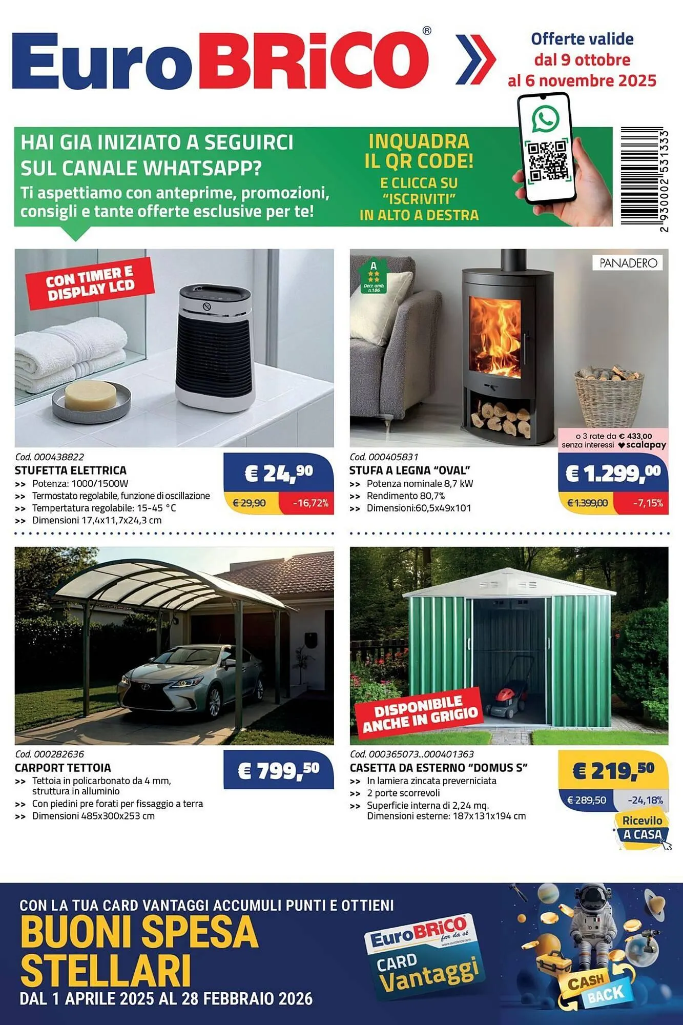 Volantino Eurobrico da 9 ottobre a 6 novembre di 2025 - Pagina del volantino 1