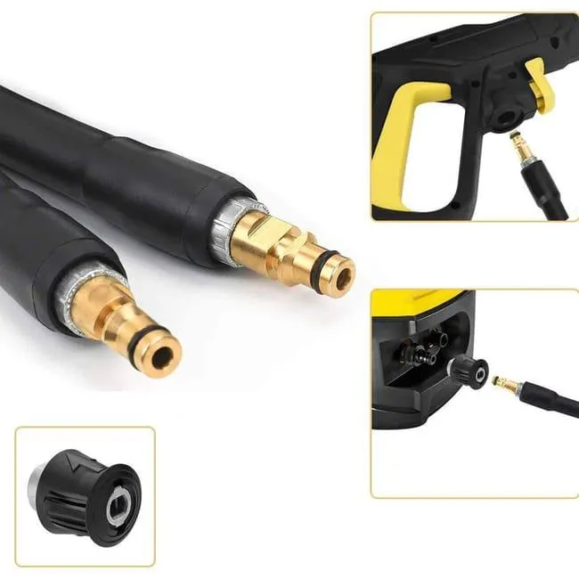 Kit di sostituzione del tubo flessibile ad alta pressione per idropulitrice Karcher K2 K3 K4 K5 K6 K7 (6 m)