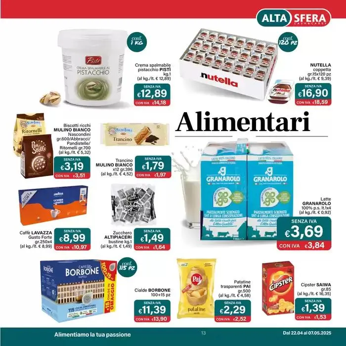 Ristorazione Promo da 22 aprile a 7 maggio di 2025 - Pagina del volantino 13