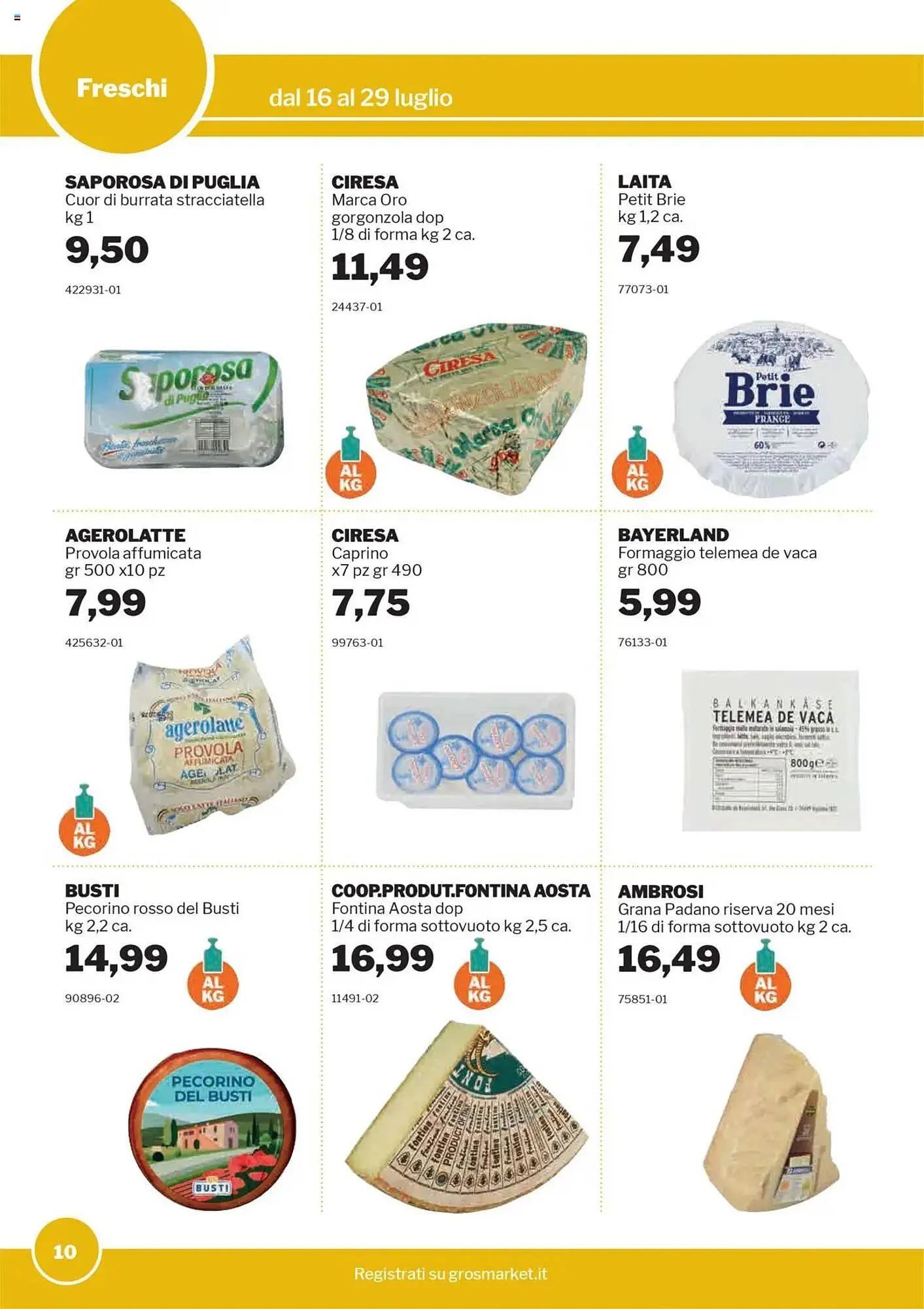 Volantino GrosMarket da 16 luglio a 29 luglio di 2025 - Pagina del volantino 10
