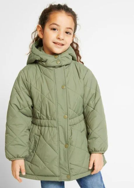 Parka con trapuntatura a rombi