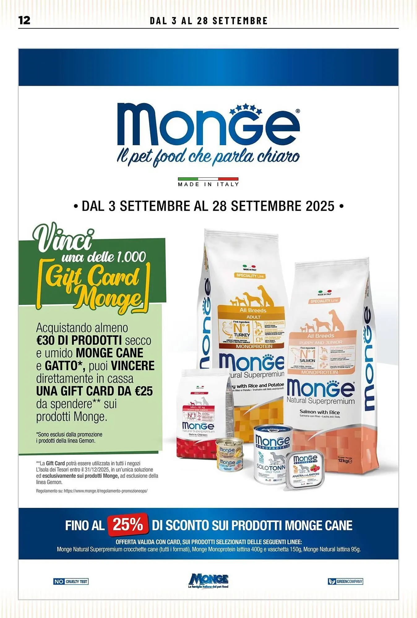 volantino L´Isola dei Tesori da 3 settembre a 28 settembre di 2025 - Pagina del volantino 12