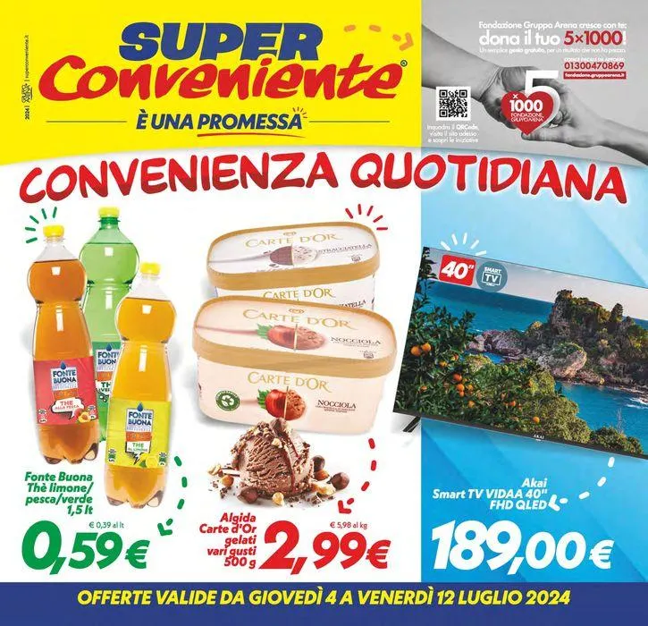 Convenienza quotidiana da 4 luglio a 12 luglio di 2024 - Pagina del volantino 1
