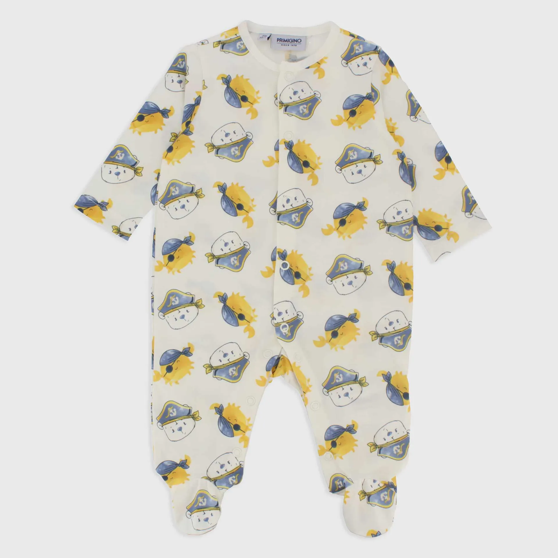 Tutina in jersey da Neonato, BIANCO