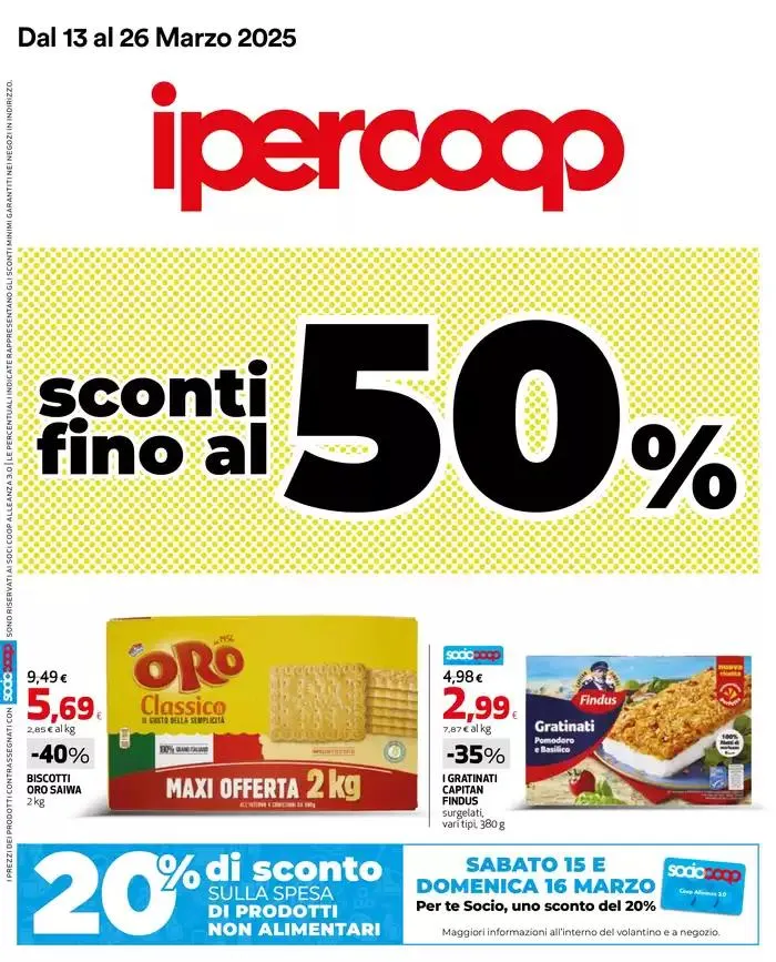 Sconti fino al 50% da 13 marzo a 26 marzo di 2025 - Pagina del volantino 1