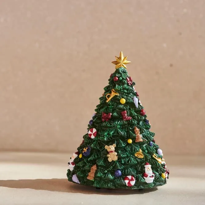 NOEL Deco natalizie verde H 17 cm - Ø 13 cm