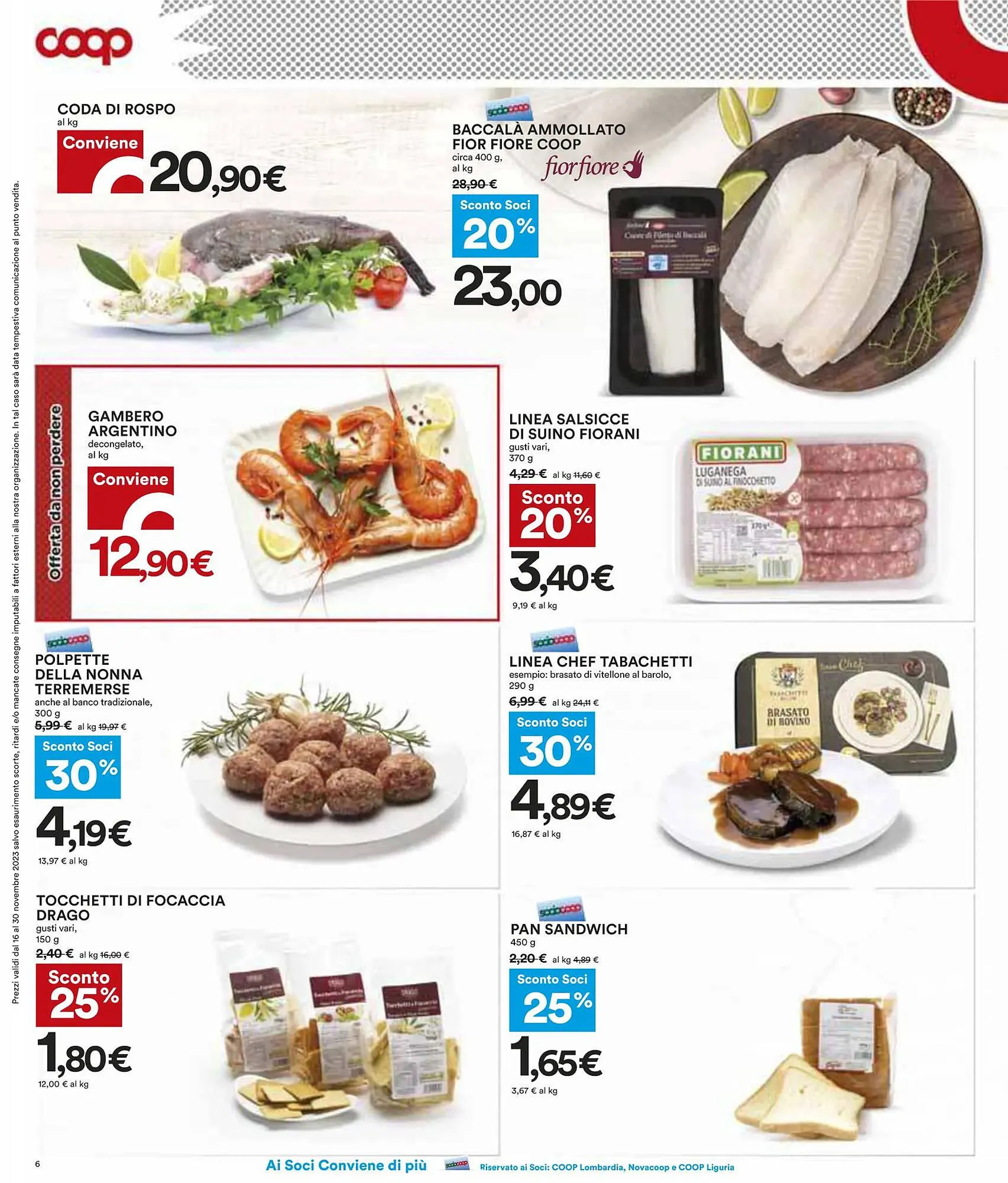 Volantino Coop da 16 novembre a 30 novembre di 2023 - Pagina del volantino 6
