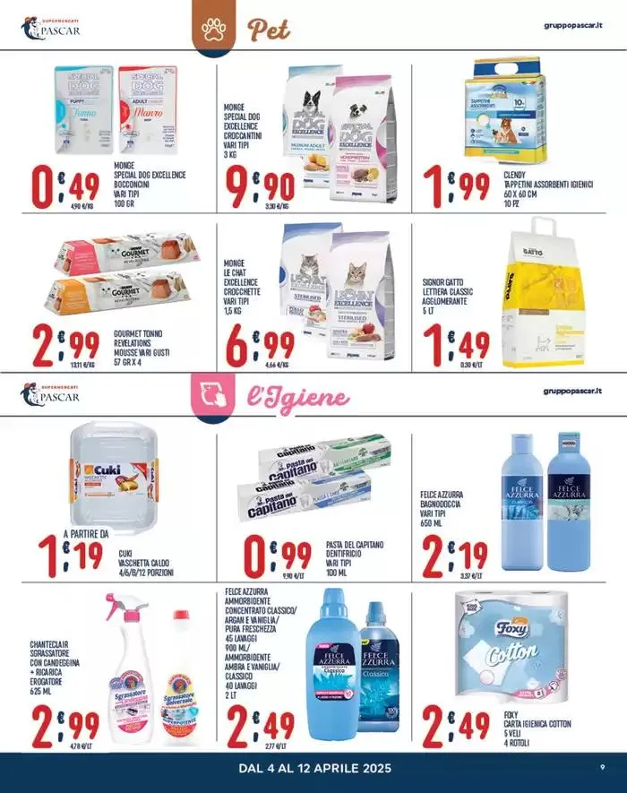 Offerte in festa da 4 aprile a 12 aprile di 2025 - Pagina del volantino 9