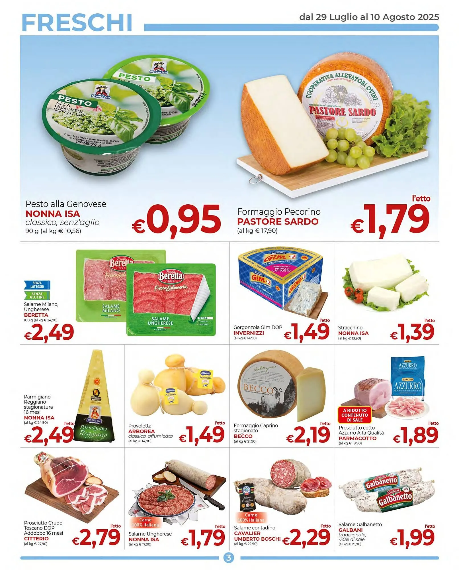 Volantino Supermercati Nonna Isa da 29 luglio a 10 agosto di 2025 - Pagina del volantino 3