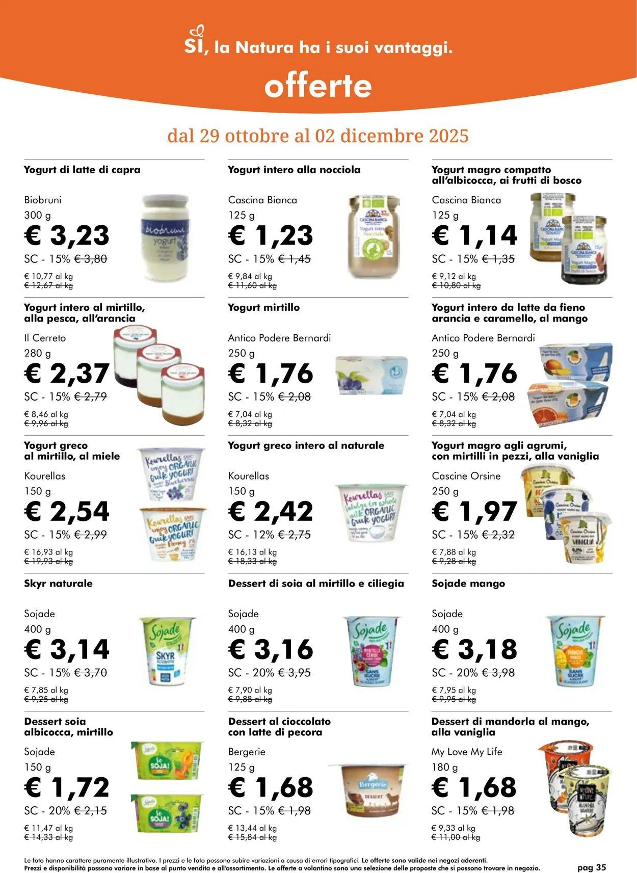 Natura Sì Volantino attuale da 1 gennaio a 15 gennaio di 2026 - Pagina del volantino 35