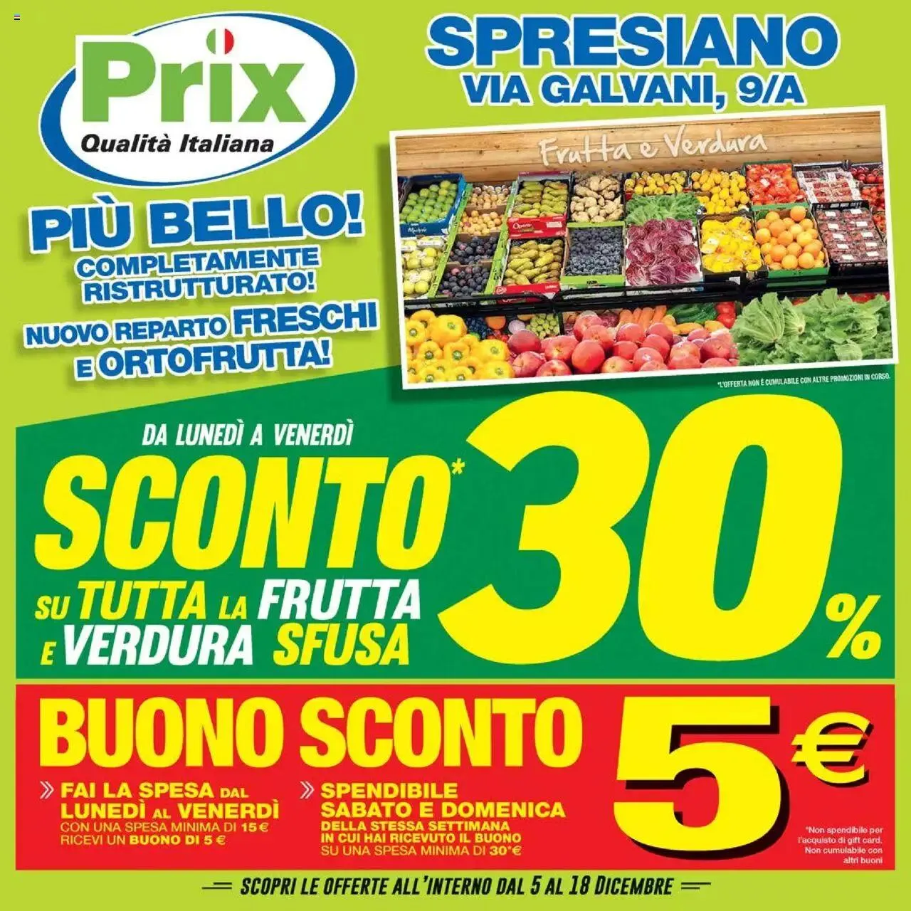 Prix - Il volantino - D da 5 dicembre a 18 dicembre di 2023 - Pagina del volantino 1
