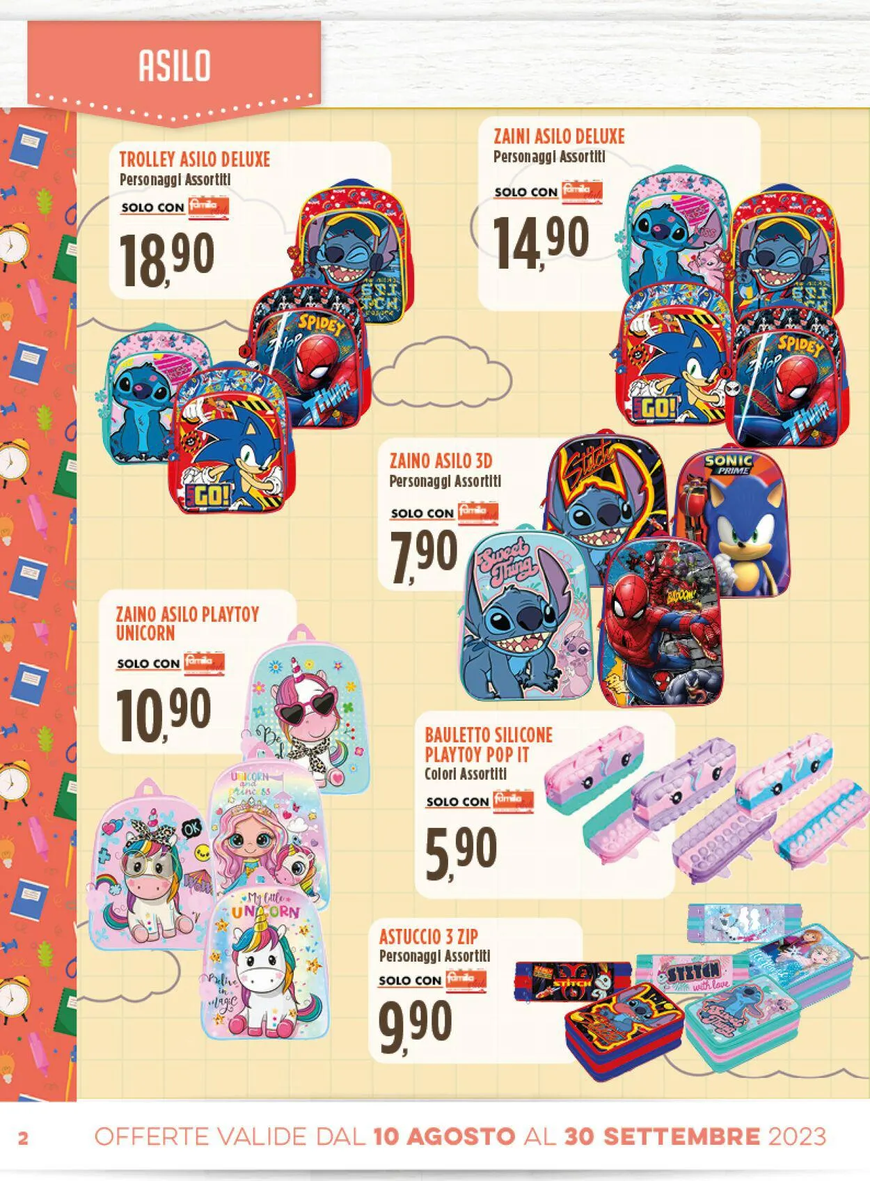 Famila Volantino attuale da 10 agosto a 30 settembre di 2023 - Pagina del volantino 2