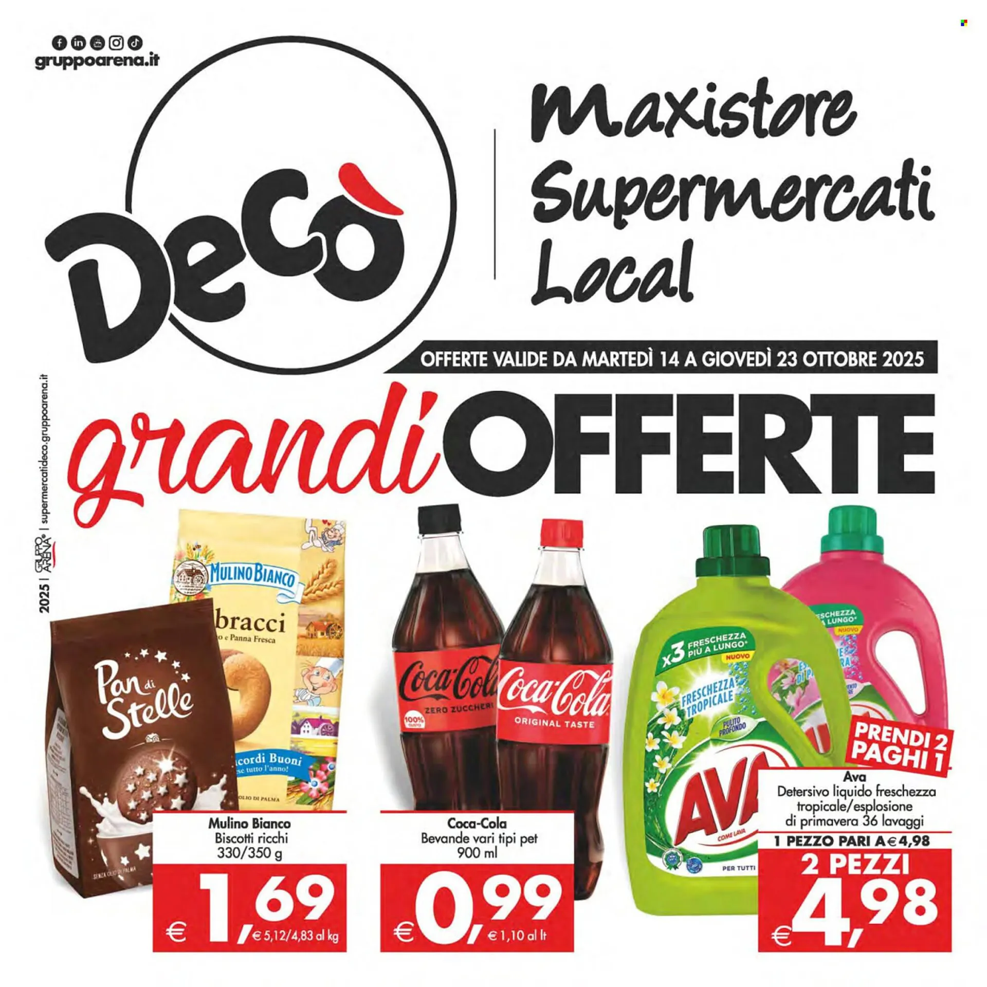 Volantino Deco Supermercati da 14 ottobre a 23 ottobre di 2025 - Pagina del volantino 1
