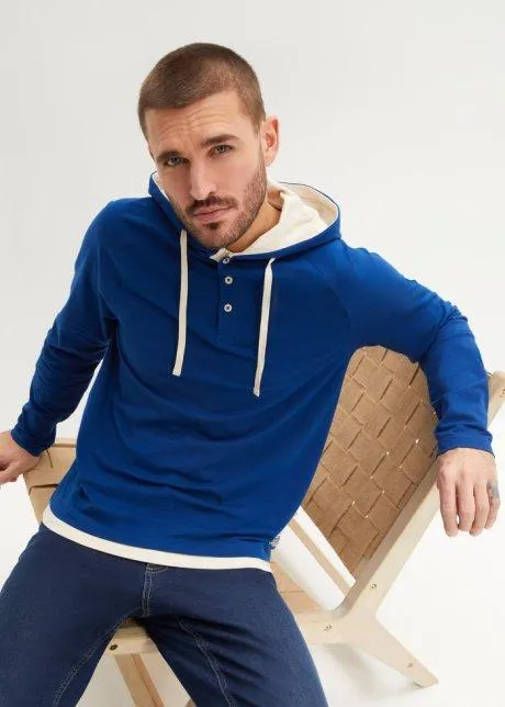 Maglia elasticizzata con cappuccio