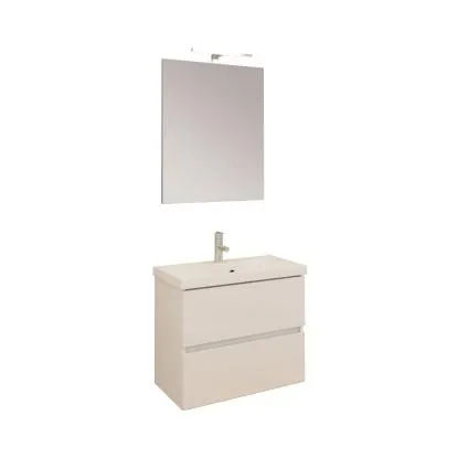Mobile bagno base lavabo sospeso 60x39 cm bianco lucido