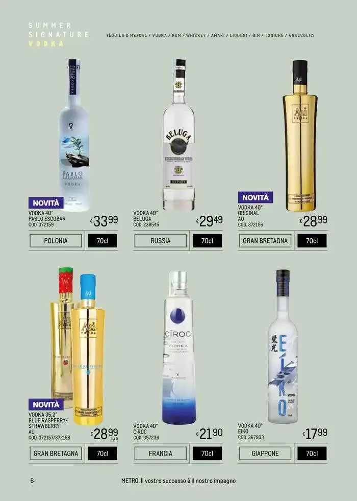 METRO SPIRITS ESTATE 2025 da 9 maggio a 27 agosto di 2025 - Pagina del volantino 6