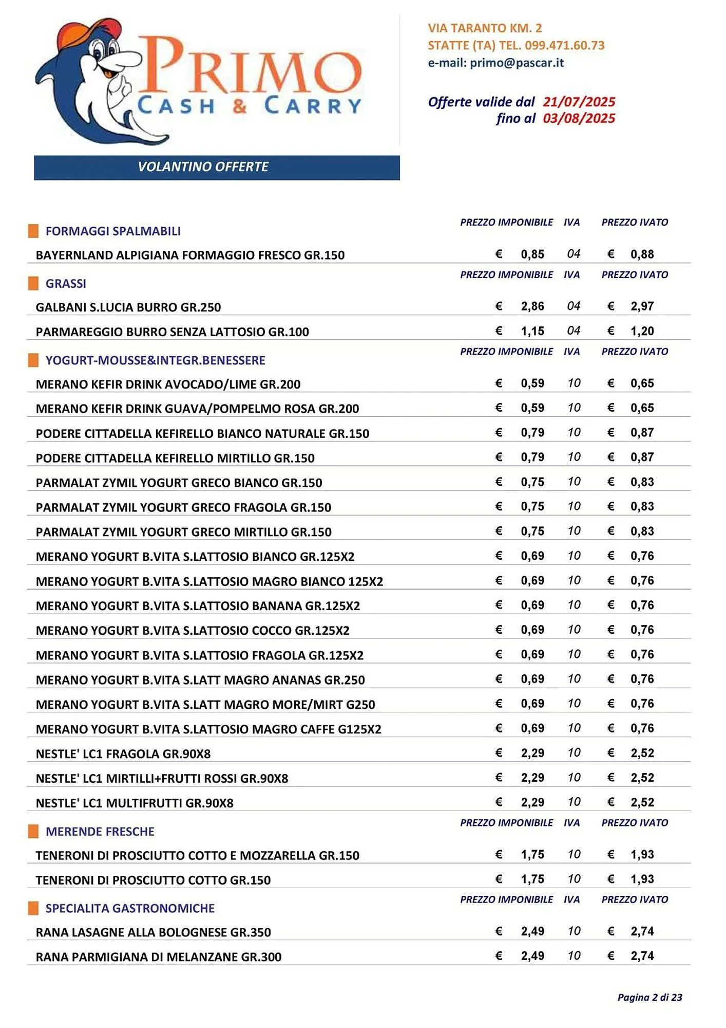 Volantino Gruppo Pascar da 24 luglio a 3 agosto di 2025 - Pagina del volantino 2