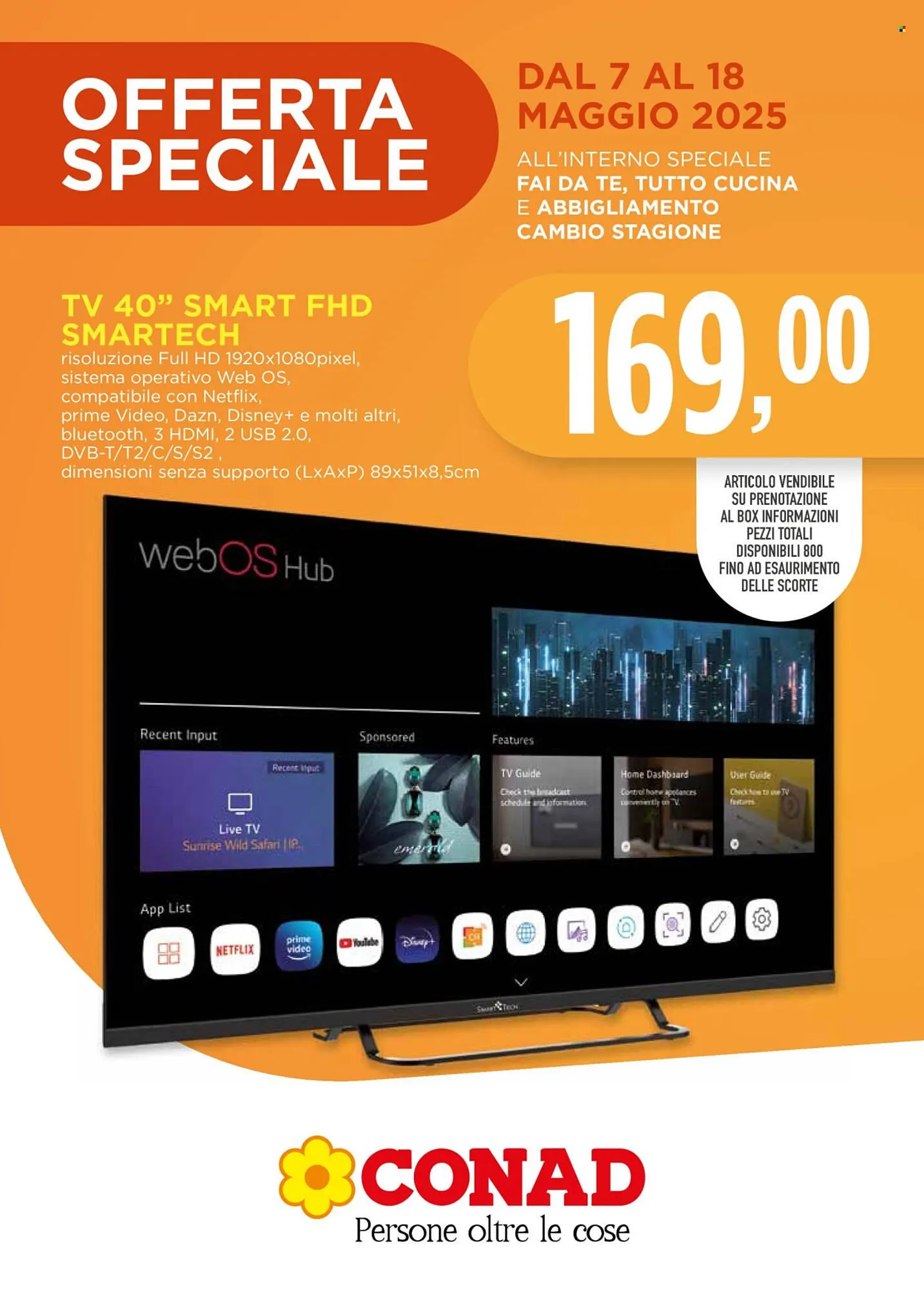 Volantino Conad da 7 maggio a 18 maggio di 2025 - Pagina del volantino 1