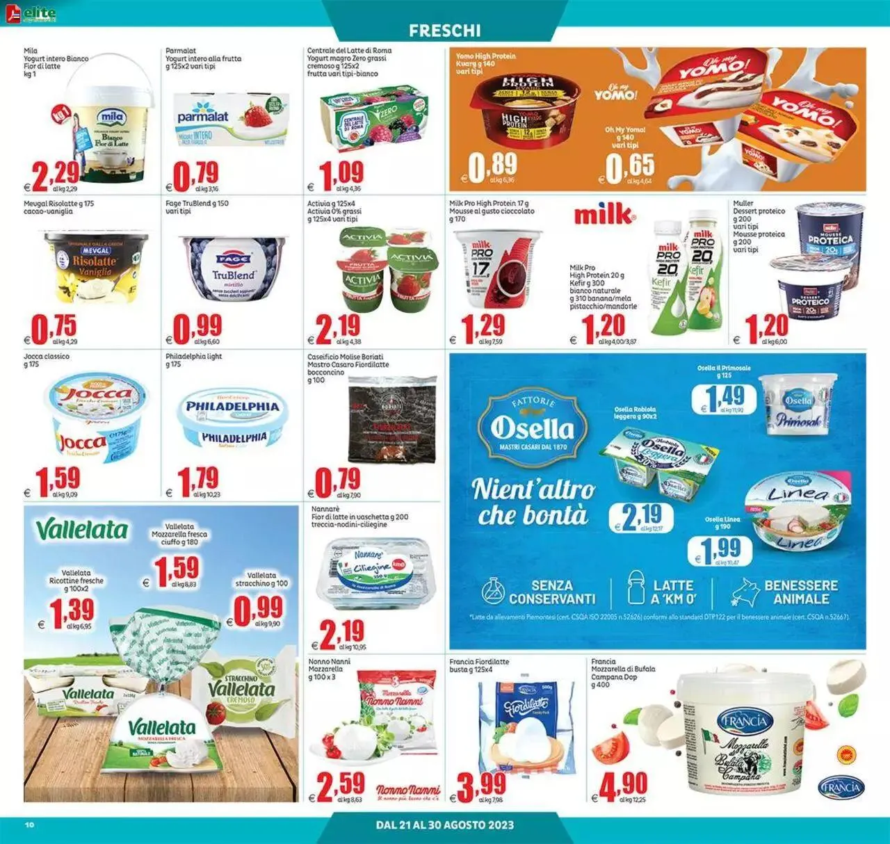 Volantino Elite Supermercati da 21 agosto a 30 agosto di 2023 - Pagina del volantino 10