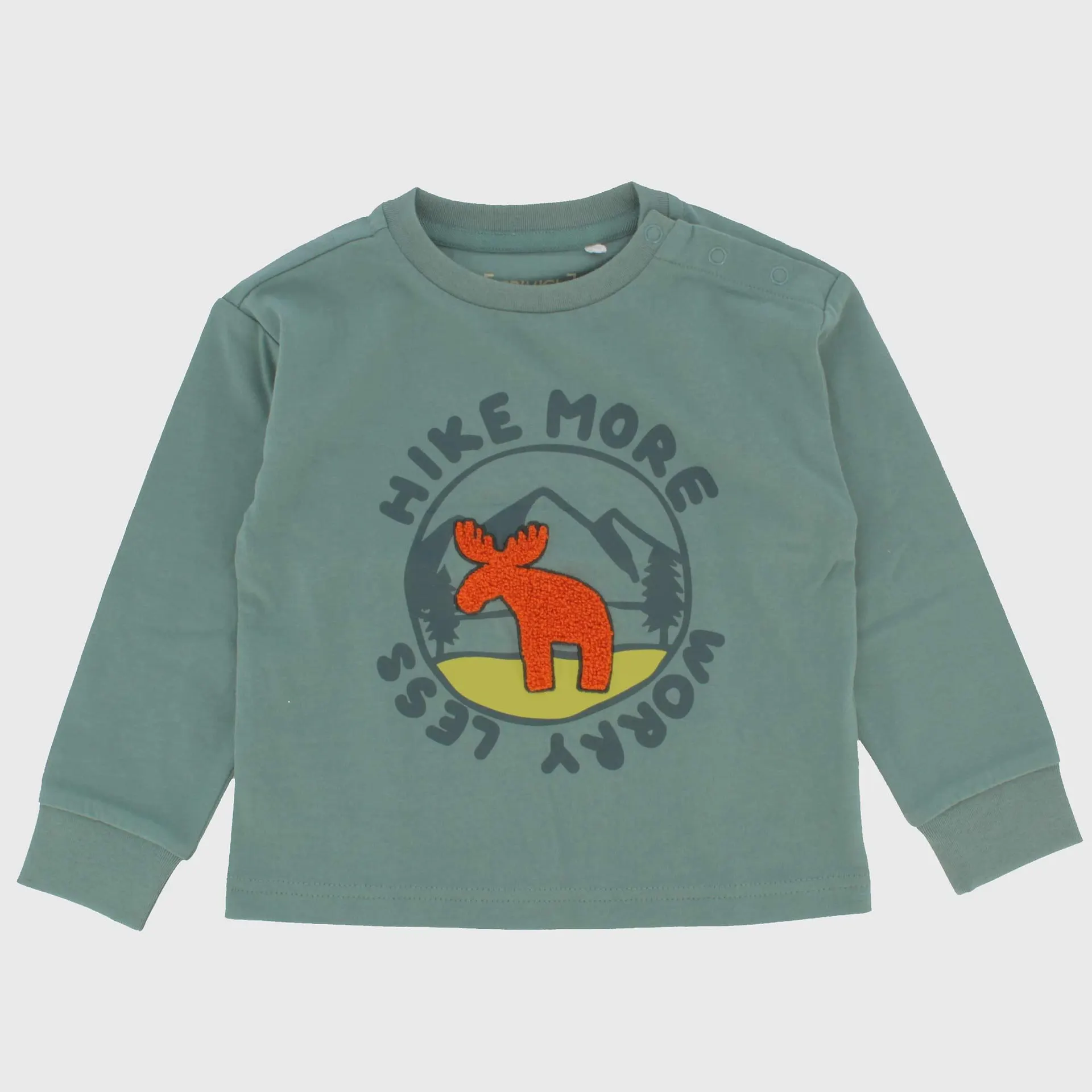 Maglietta oversize in jersey da bambino, verde