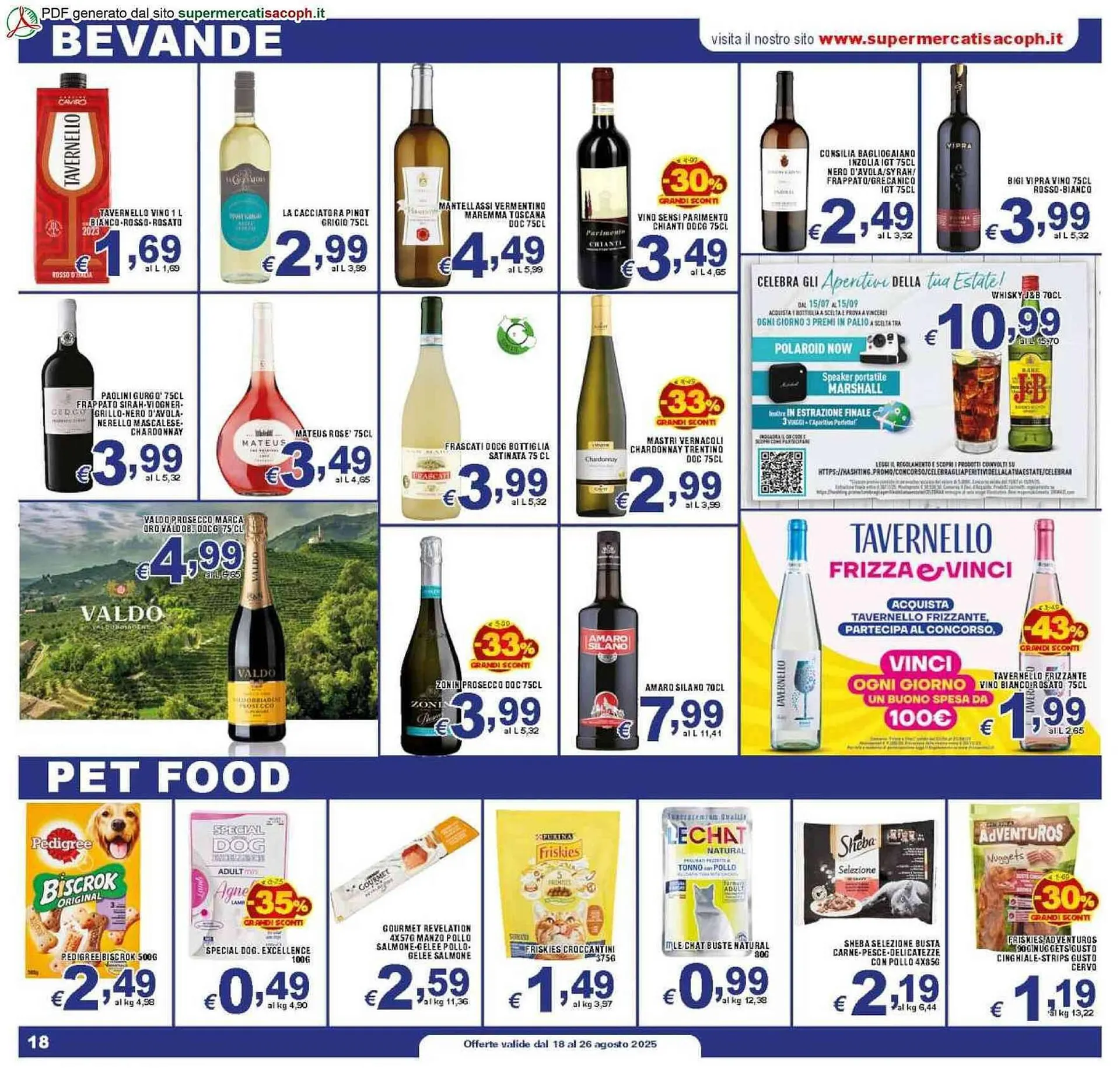 Volantino Sacoph da 18 agosto a 26 agosto di 2025 - Pagina del volantino 18