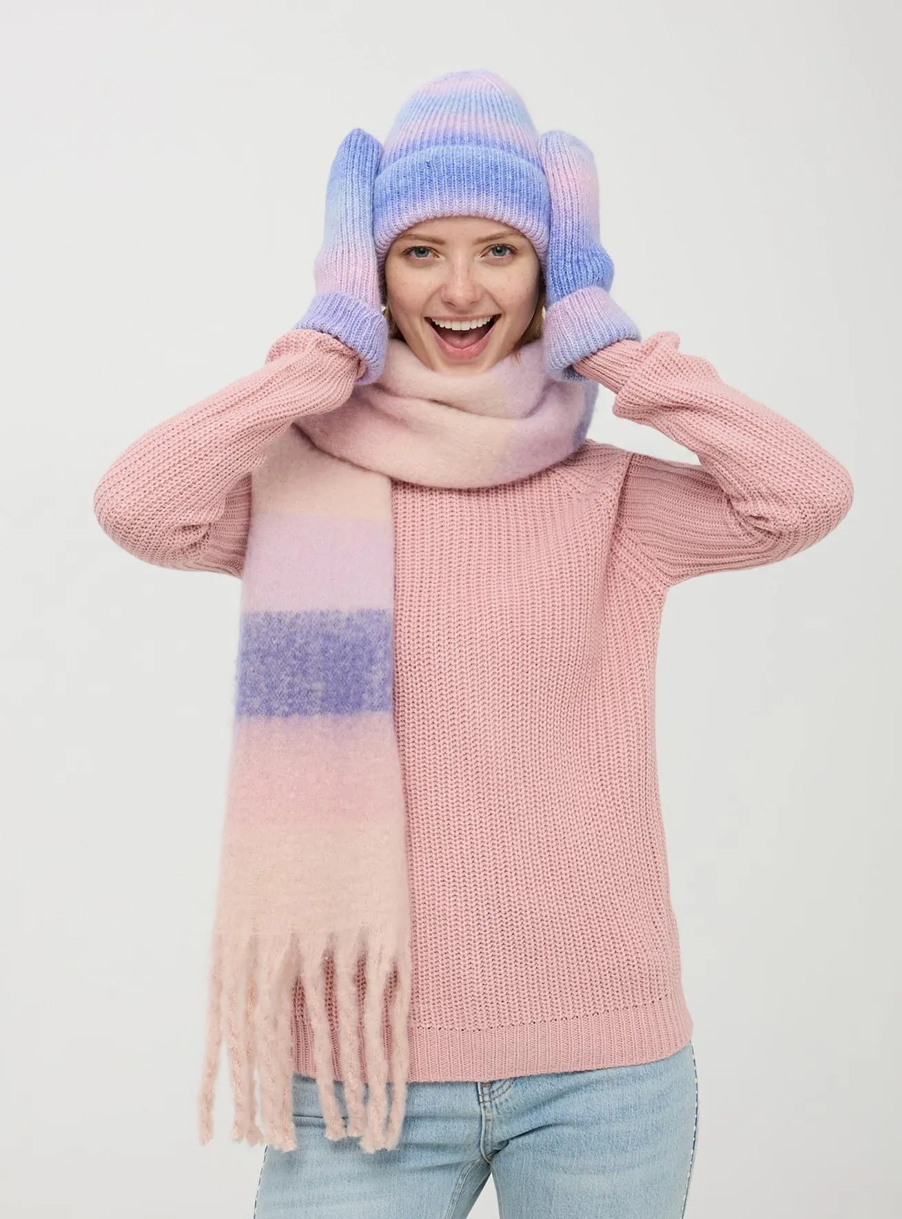 Guanti moffola Var lilla