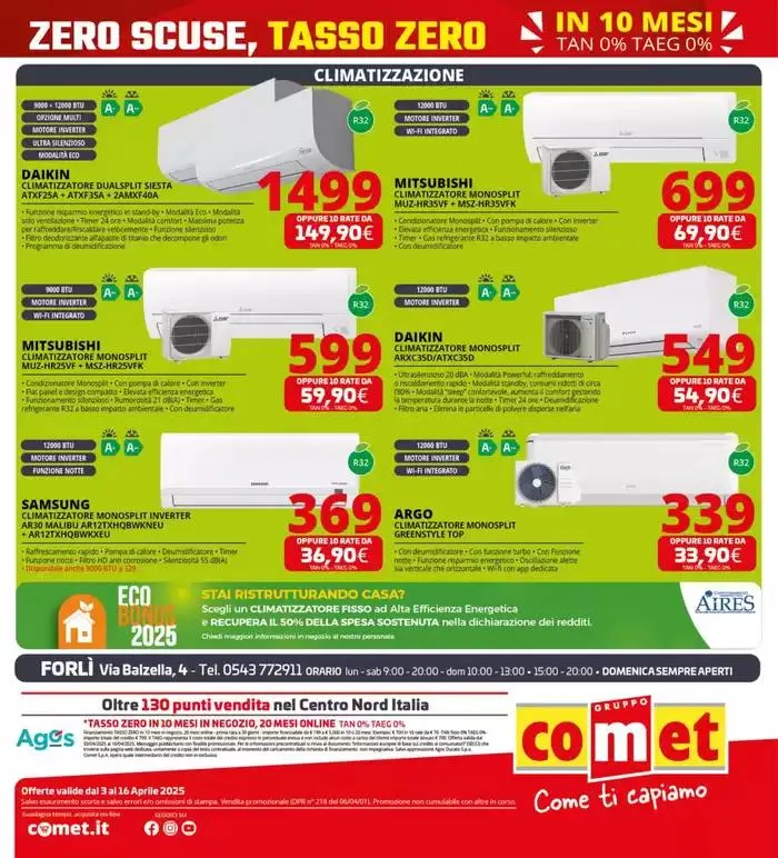 Zero scusa, tasso zero da Comet! da 3 aprile a 16 aprile di 2025 - Pagina del volantino 28