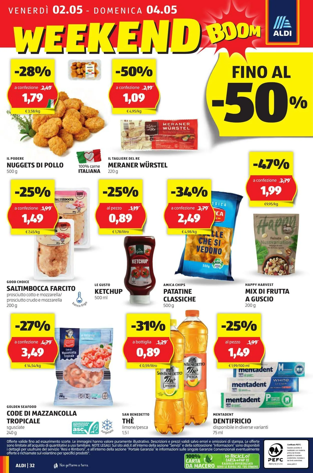 Aldi Volantino attuale da 28 aprile a 4 maggio di 2025 - Pagina del volantino 32