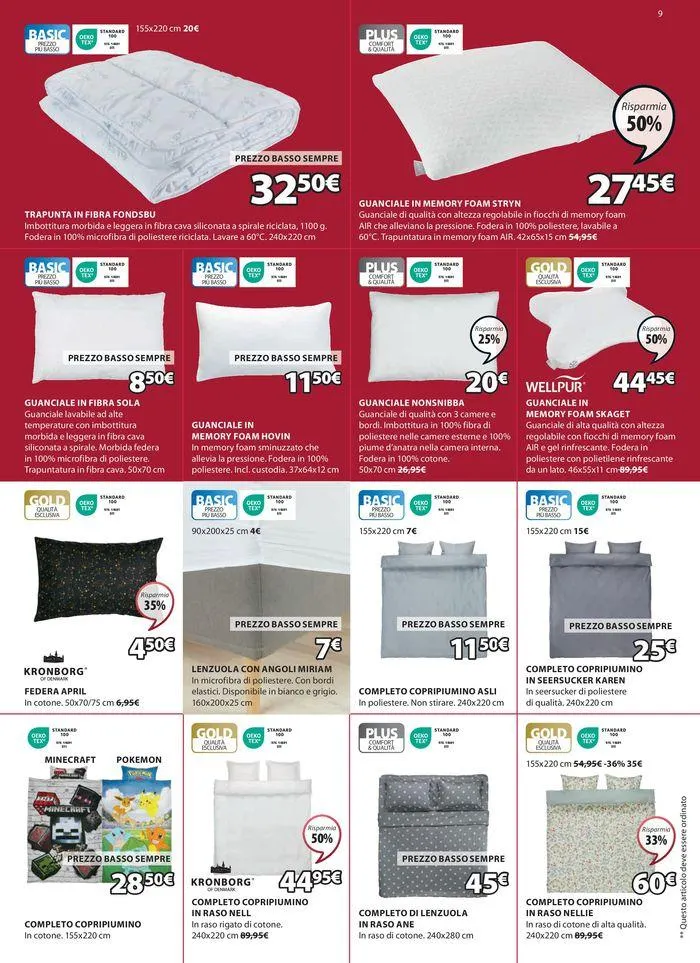 Saldi estivi da 6 luglio a 14 agosto di 2024 - Pagina del volantino 9