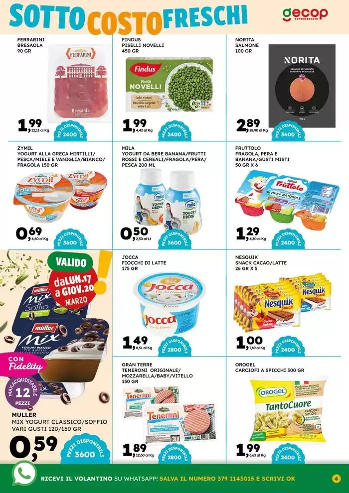 Sottocosto freschi da 10 marzo a 23 marzo di 2025 - Pagina del volantino 4