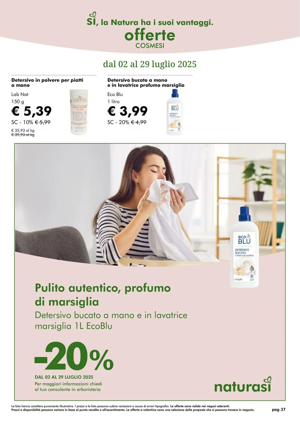 Natura Sì Volantino attuale da 1 luglio a 31 luglio di 2025 - Pagina del volantino 37