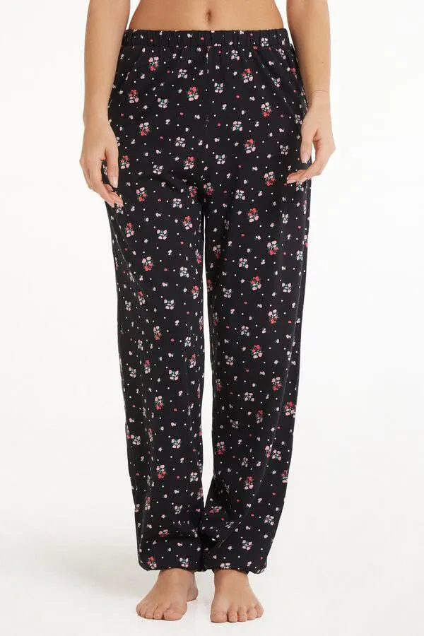 Jogger in Cotone Stampato