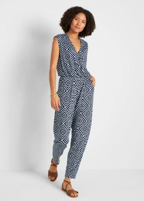 Tuta cropped in jersey