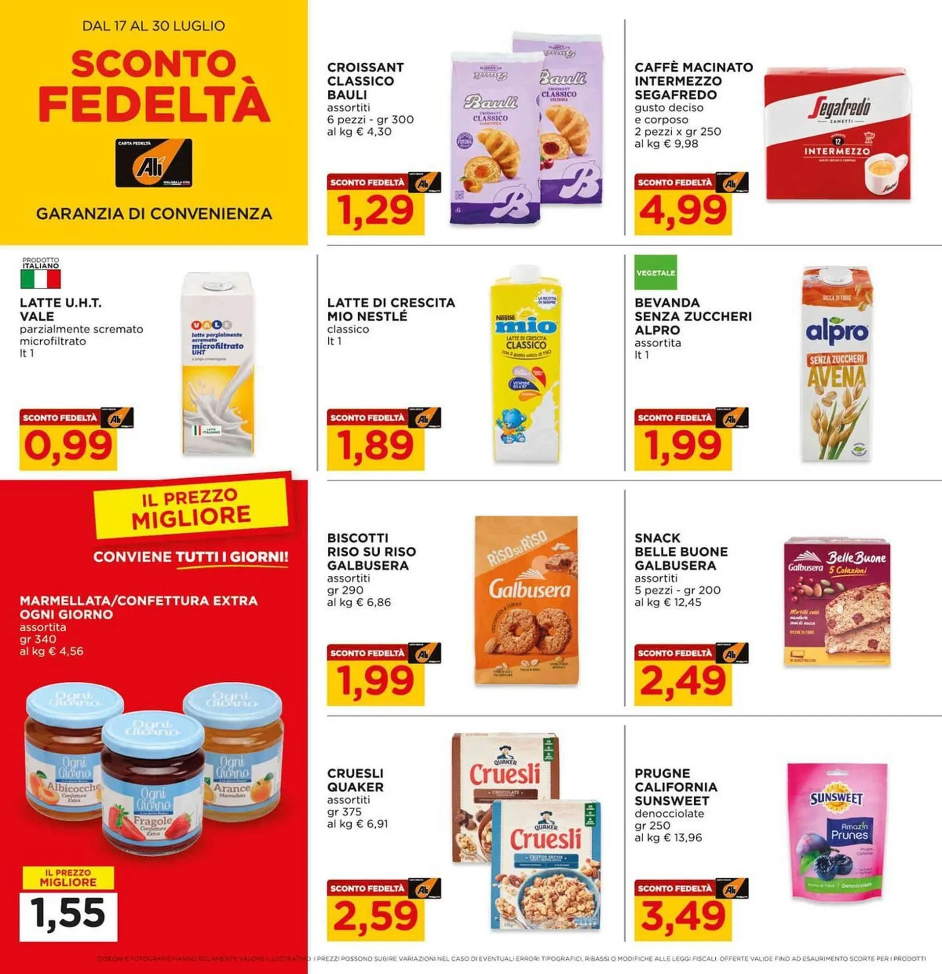 Volantino Alì Supermercati da 17 luglio a 30 luglio di 2025 - Pagina del volantino 12